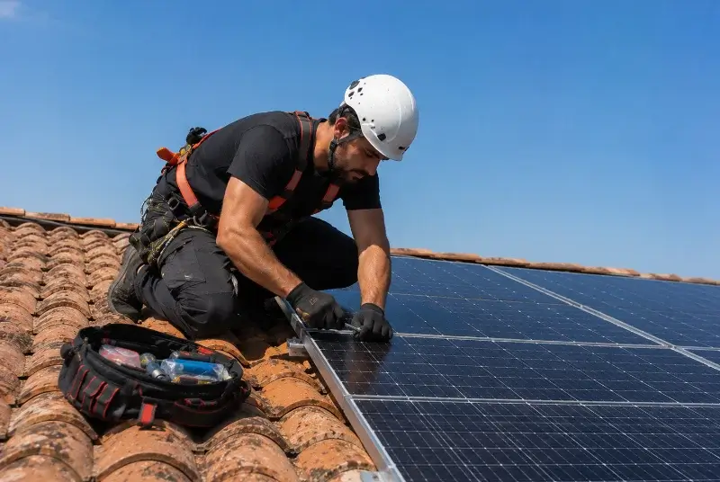 Maintenance et monitoring de panneaux solaires à Vaulx